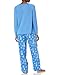 Disney Women's Frozen Holiday Family Sleepwear Collection, Snowflake Blue (Adult), S