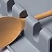 Kitchen Utensil Rest for Counter,Silicone Spoon Rest for Stove Top with Drip Pad,Heat-Resistant, BPA-Free Cooking Accessories Holder for Spatula, Ladles, Tongs,Brush and Other Gadgets(Gray)