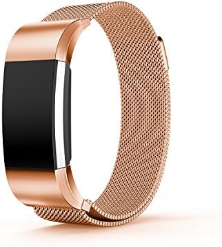 For Fitbit Charge 2 Bands, TreasureMax Stainless Steel Metal Replacement Accessory Bracelet Band for Fitbit Charge 2