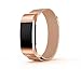 For Fitbit Charge 2 Bands, TreasureMax Stainless Steel Metal Replacement Accessory Bracelet Band for Fitbit Charge 2