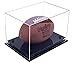 Better Display Cases Clear Acrylic Football Display Case with Black Risers (A004-BR)