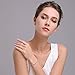 ZENI 925 Silver Women Bracelet Love Heart Angel Wings with 3A 5mm Cubic Zirconia, Package (White)