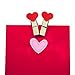 Hotop 300 Pieces Mini Valentine's Heart Doilies and 500 Pieces Foam Heart Stickers Adhesive Stickers for Wedding Decoration Valentine's Day Party (Multi-Color)