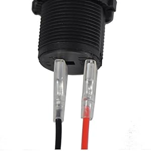 Zigarettenanzünder, Enisina Wasserdicht Marine Grade 12V / 24V Gleichstrom-Feuerzeugsteckdose Steckdose für Boot… – Bild 4
