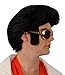 Kangaroo Costume Wigs; 1960s Rock 'n Roll Black Wig;
