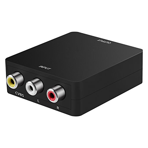 AV to HDMI, Keten AV to HDMI Converter Audio AV to Video HDMI Adapter Support AL, NTSC3.58, NTSC4.43, SECAM, PAL/M, PAL/N for VCD, VCR, Monitor, XBOX, WII, PS3, PS4