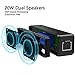 Bluetooth Portable Speaker 5.0 with 20W Bass Sound 24-Hour Playtime, QYYHT Anti-Fall Dustproof IPX7 Waterproof Wireless Speaker with Loud Stereo Sound, Rich Bass for iPhone/iPad/Tablet/Laptop/Echo dotthumb 1