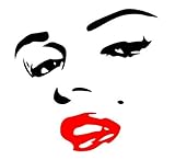 SEXY Marilyn Marilyn Monroe Face Red Lips 6