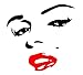 SEXY Marilyn Marilyn Monroe Face Red Lips 6