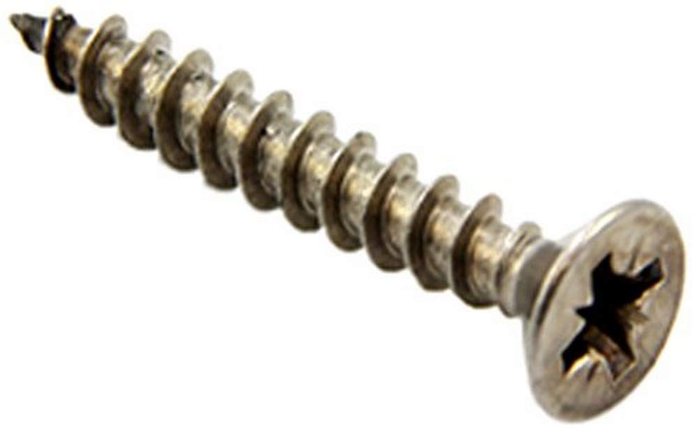 Stainless Steel Screws for Crafts, DIY, Construction, and Countersunk Magnets - 11mm dia head x 5.5mm dia thread x 38mm long - Pack of 10 — image 1