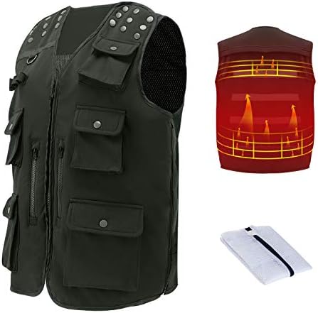 Electric vest, Washable USB Powered Heated Winter heated vest warm winter vest with 3 Levels Adjustable Temperature.