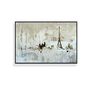 Framed Canvas Wall Art for Living Room, Bedroom Abstract Ink Canvas Prints for Home Decoration Ready to Hanging - 16x24 inches