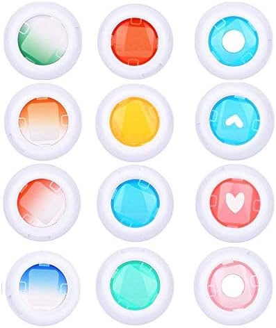 Yollo Close Up Lens Filter Set for Fujifilm Instax Mini 8 8+ 9 7s , Polaroid 300 Instant Camera, 12 pieces