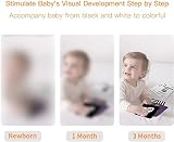 beiens Newborn Visual Stimulation Cards 160 Pages 0-36 Months Black White view 2