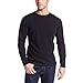100% Merino Wool Expedition Weight Mens Crew Shirt - Heavy Weight Base Layer Top - Extreme Cold Weather Gear - Black - Large