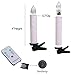 Youngerbaby Set of 10 Warm White LED Taper Candles Battery Operated Lights with Remote Control, Brightly Flameless Flickering 4” Candles With Removable Clips for Window, Chandelier, Holiday and Gift