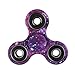 Camouflage Print Floral Fidget Hand Spinner Toy Time Killer for Relieve ADHD Anxiety Reduce Stress EDC Focus Toy (Purple)
