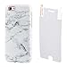 uCOLOR Case Compatible for Samsung Galaxy A50/A50s/A30s Case Transparent Clear Stylish Protective Thin Slim Crystal Clear Case Hybrid TPU Bumper + Hard Back PC Cover (White Marble)