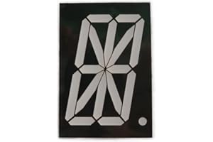 VIGOR_SOURCE 16-Segment / 7 Segment Display 2.3 Inc Alphanumeric Super-Bright Red LED Display (16 Segment LED Outdoor Display)