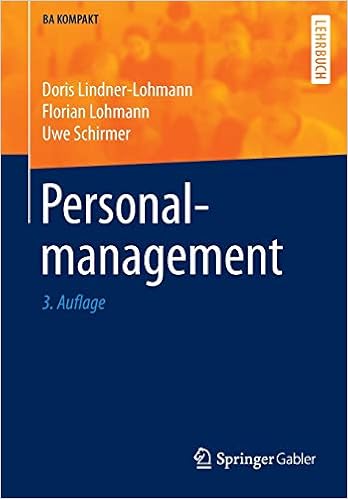 Personalmanagement Ba Kompakt Lindner Lohmann Doris Lohmann Amazon De Bucher