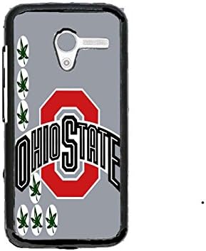 Ohio State Buckeyes with Grey (Gray) Background Custom Shockproof Plastic Case By S and S Accessories(TM) for Moto X 1st Generation