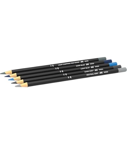 Amazon.com: AK Interactive Weathering Pencil Set AK10039 Black and