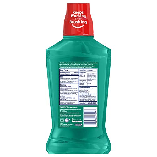 COLGATE TOTAL PRO-SHIELD ALCOHOL FREE MOUTHWASH, SPEARMINT – 500ML, 16.9 FLUID OUNCE