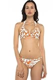 Private Island Hawaii Women UV Rash Guard Halter Tied Bikini Top, UPF50+ Outdoor Yoga