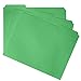 Blue Summit Supplies File Folder, 1/3 Cut Tab, Letter Size, Green, Great for Organizing and Easy File Storage, 100 Per Box