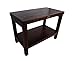 DecoTeak Teak Wood Shower Bench Natural Wood Seat Shower stool with Shelf Eleganto Armless Shower Bench for Indoors and Outdoors - 24 inches Length