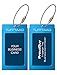 Luggage Tags Business Card Holder by TUFFTAAG - Durable Travel ID Bag Tag in Multiple Color Options, Perfect for Suitcases, Backpacks, and Carry-Ons, Easy Identification, Secure and Stylish