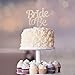 Bride to Be Cake Topper - Premium Rose Gold Metal - Sparkly Bridal Shower or Bachelorette Party Cake Topper - Now Protected in a Box