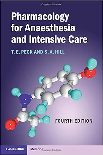 Pharmacology For Anaesthesia And Intensive Care T E Peck - 