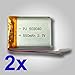 Ofeely Rechargeable 3.7v 550mah Polymer Li-ion Battery for Mp4 GPS Bluetooth 503040 (2 Pack)