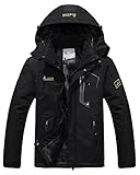 CIOR Men and Women Snow Jacket Windproof Waterproof Ski Jackets Winter Hooded Mountain Fleece Outwear