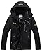 EQUICK Windproof Waterproof Outdoor Snow Jacket Winter Hooded Mountain Sports Ski Fleece Outwear