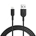 Anker Powerline II Lightning Cable,Apple MFi Certified,USB Charging/Sync Lightning Cord Compatible with iPhone 11 Series/SE/Xs/XR,and More(6FT,Black)