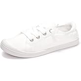 FUNKYMONKEY Shoes for Women, Comfort Low Top Canvas Slip On Sneakers Classic Casual Walking Shoes