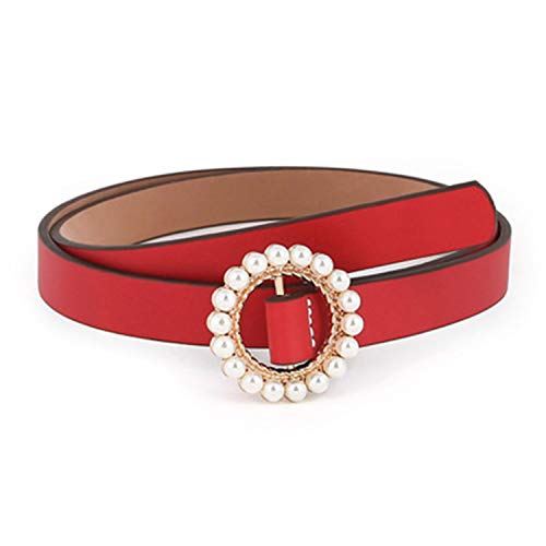 KKAHQA 42Styles Female PU Leather Snake Leopard Double Buckle Belt Women NEW Hot Design Belts For Women's Dress Wholesale 2809-Rpearl 100-110CM