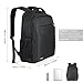 Business Laptop Backpack, PRASACCO 15.6 inch Waterproof Computer Bag Travel Anti Thief College School Backpacks for Women and Men - Black