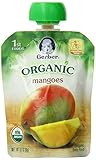 Gerber Organic 1st Foods Mangoes, 3.17 oz Pouch (Pack of 12)