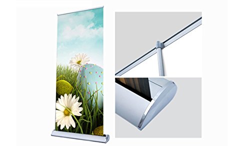 Wall26 Deluxe Retractable Banner Stand For Trade Show/Store Display 33"x81" - Thumbnail 2