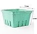 FMP Brands 44 Pack Quart Green Molded Pulp Fiber Berry Basket Produce Vented Container for Fruit and Vegetable, Farmer Market, Grocery Stores and Backyard Party