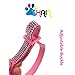 THAIN Basic Adjustable Cat Collar Bling Diamond Breakaway with Bell for Kitten Girl boy (Pink)