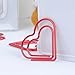 Funnylive Red Heart-Shaped 25x25 mm Teacher Gift Quality Paper Clips DIY Creative Bookmarks Tough Stainless Steel