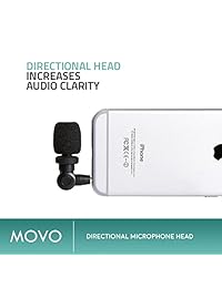 Saramonic smartmic Micrófono con Dongle para iPhone Lightning 7, iPhone 7 Plus, iPhone 8, y otros dispositivos iOS (Negro)