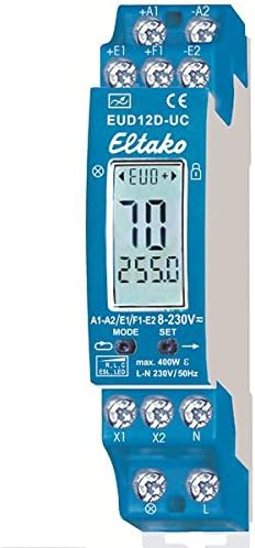 Eltako EUD12D-UC Multi-Functional Universal Dimmer Switch, Blue