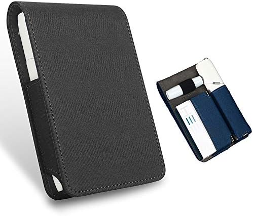 Electronic Cigarette Iqos 3 Cover，Leather Case Protective Case Cigarette Storage Case (Black) (Black)