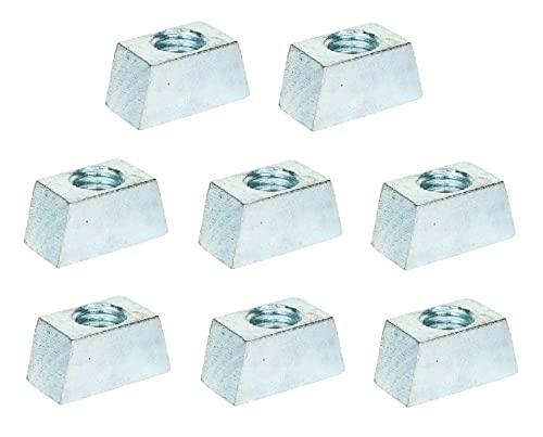 TERF® M8 Heavy Duty Wedge Nut M8 (8mm) Standard Vee Nut Steel - Pack of 8