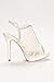 Lace Slingback Platform Sandal Style MARNA52X, Ivory, 7